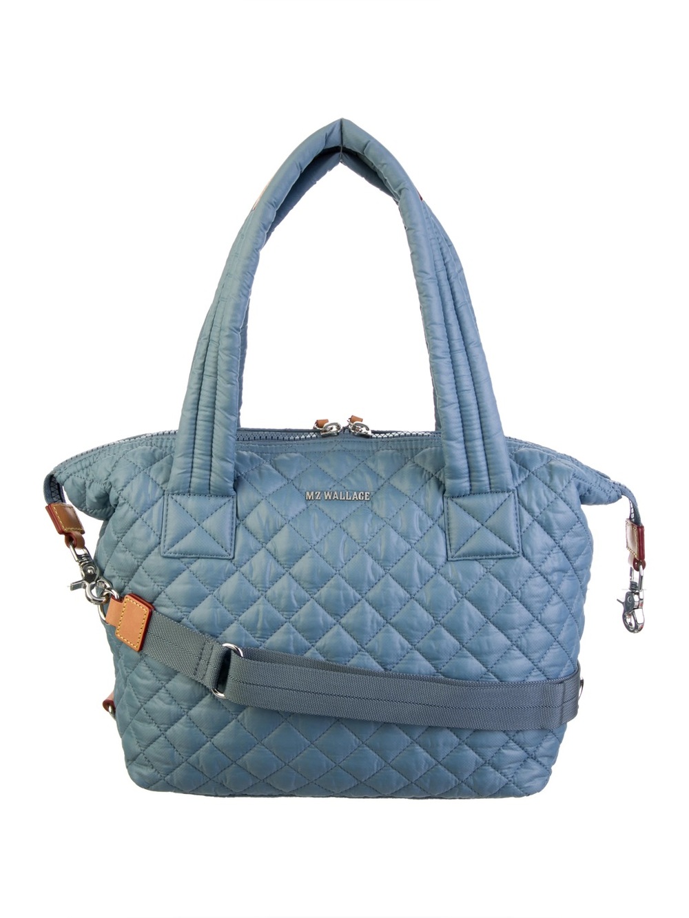 MZ Wallace Quilted Blue color Small Sutton Deluxe crossbody Bag